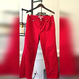 Tommy Hilfiger Size 10 Pants Unisex Like New Red, 100% Cotton,  made in Mauritiu
